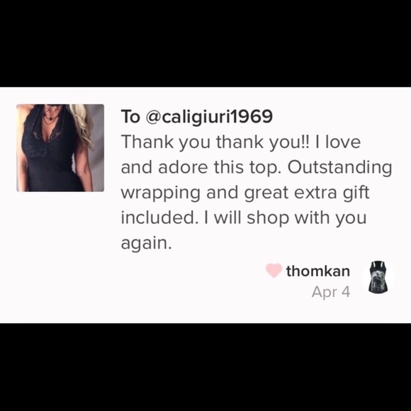 New! Sexy Black Lace Halter Top - Picture 5 of 6